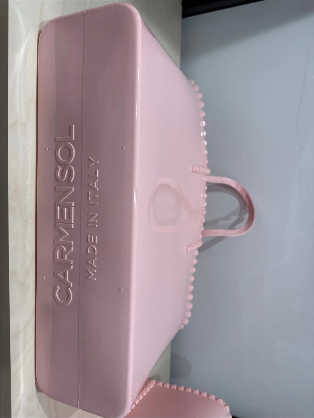 Carmen Sol Angelica Tote & Nora Pouch light pink